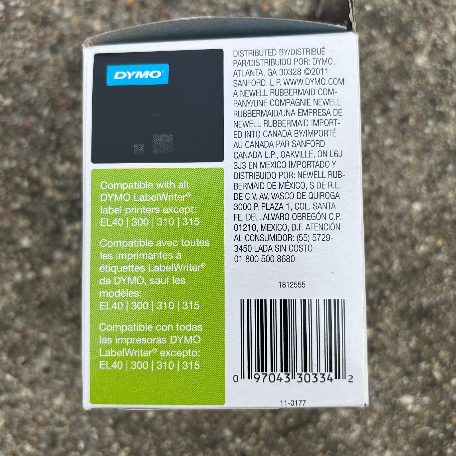 DYMO LabelWriter Address Labels 1 1/4 x 2 1/4 White 1000 Labels/Roll 30334