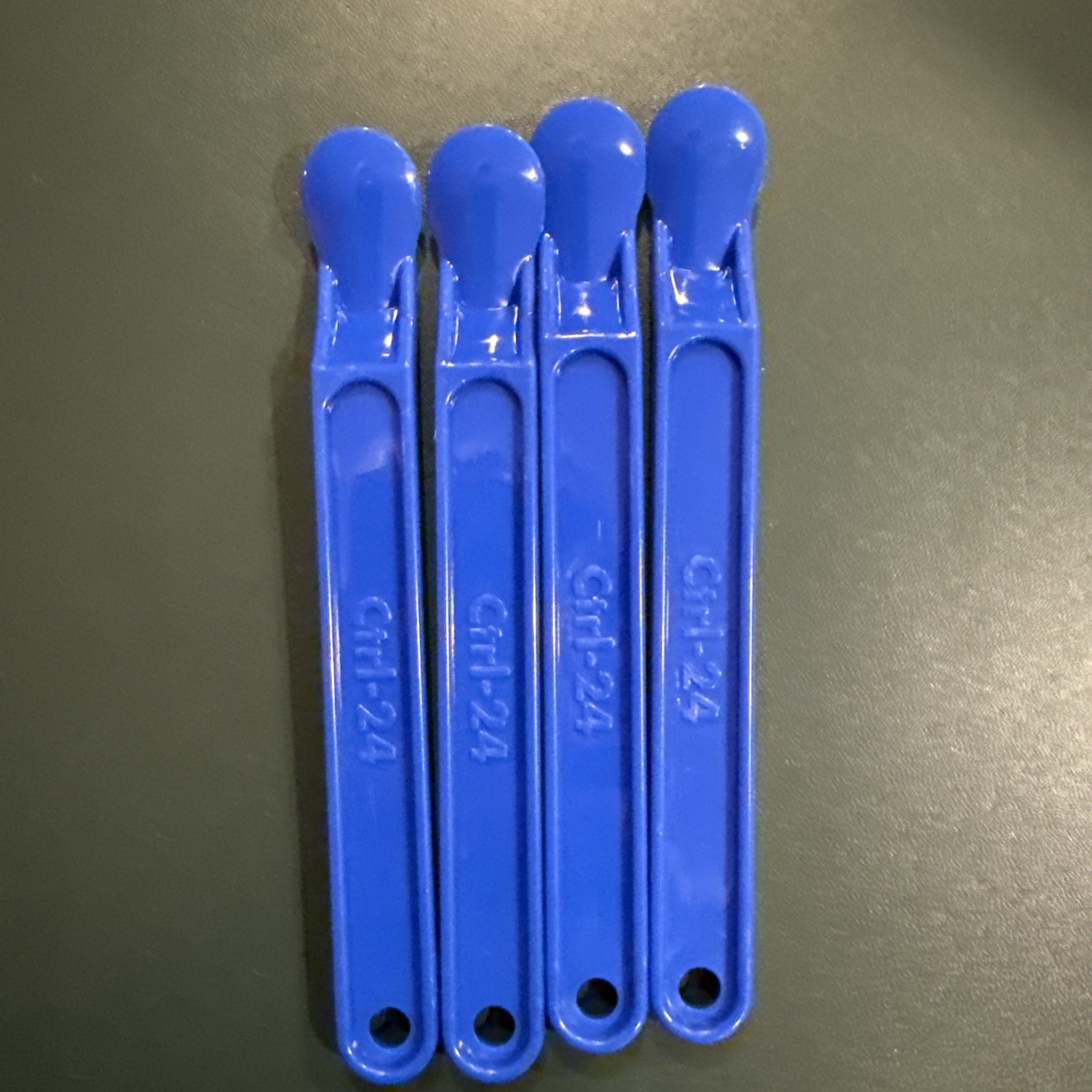 lot of 4 label sticker remover blue plastic