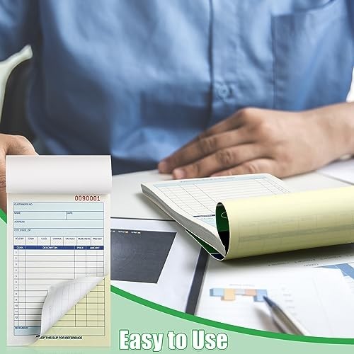 24 Carbonless Sales Order Books – 2 Part Receipt Forms, 50 Sets, White/Yellow