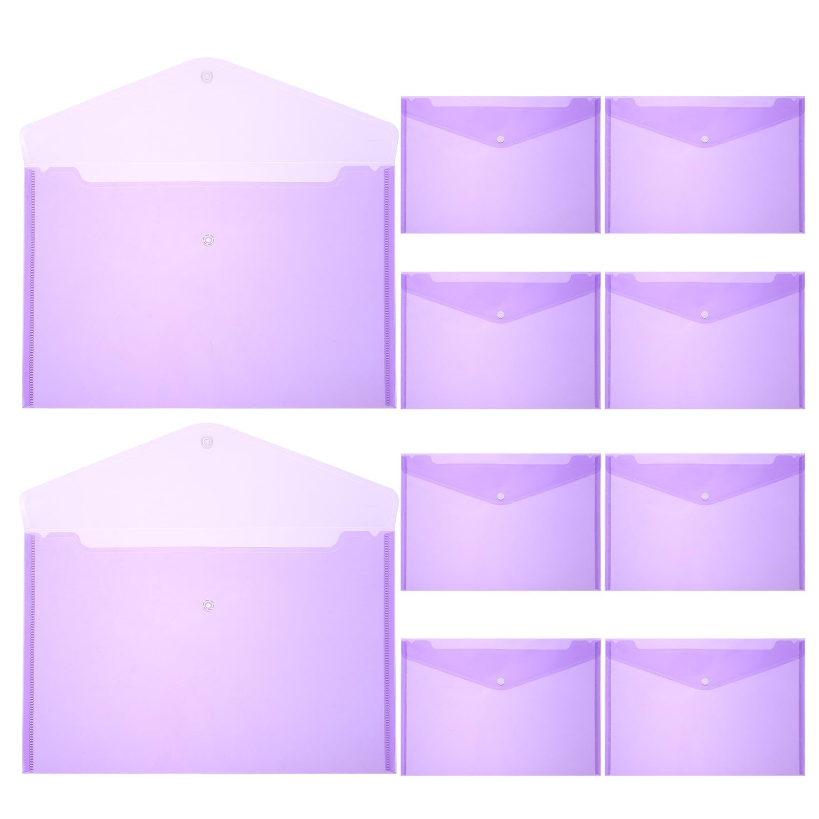 Kisangel Snap Document Bag 12 Pack 12.99X9.05In Envelope File Document…