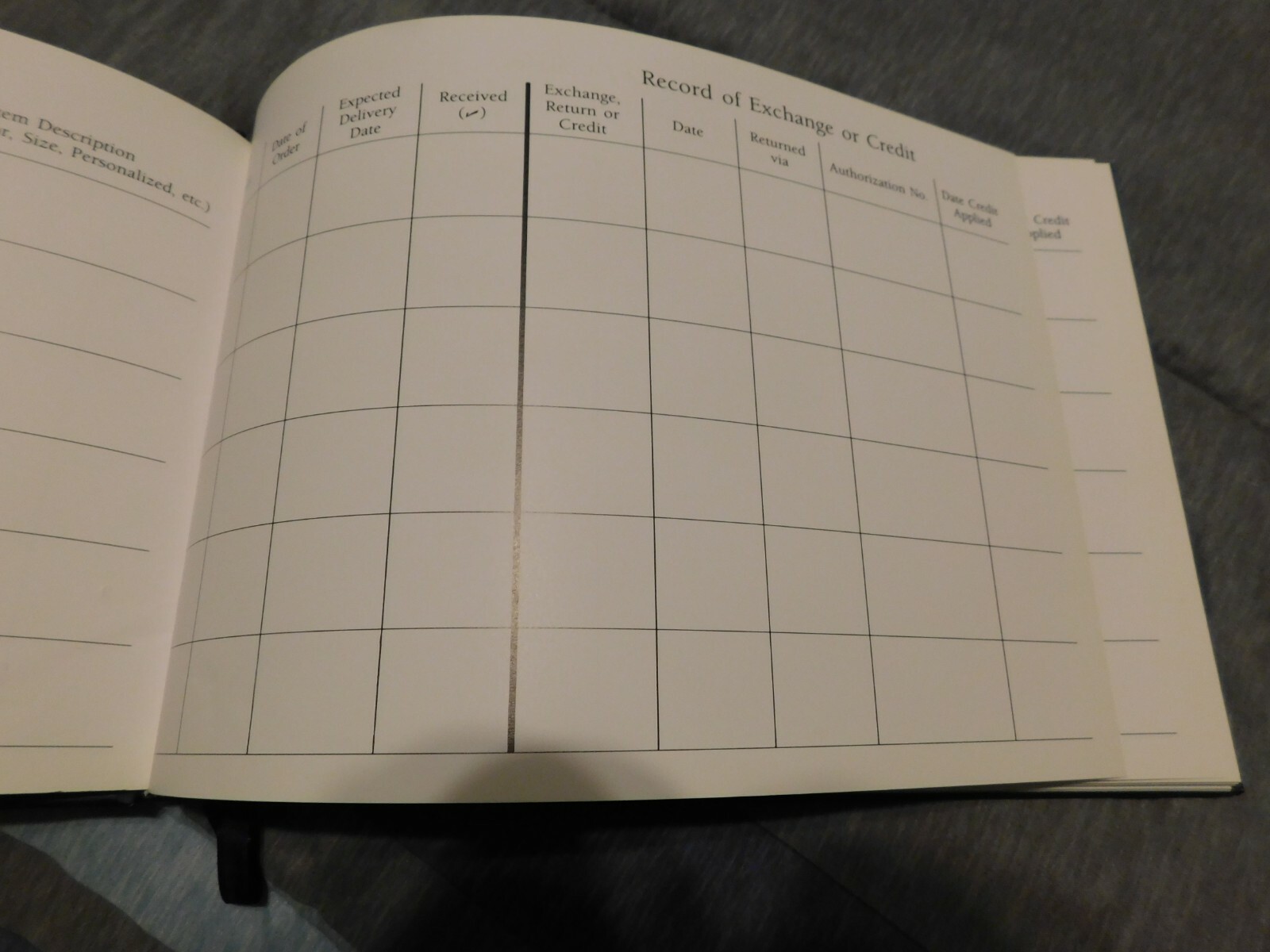 Terrific Mail Order On line hard cover record keeper sales book