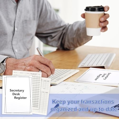 5 Pieces Checkbook Transaction Register 6.4 * 8.25inch Secretary Deskbook Check