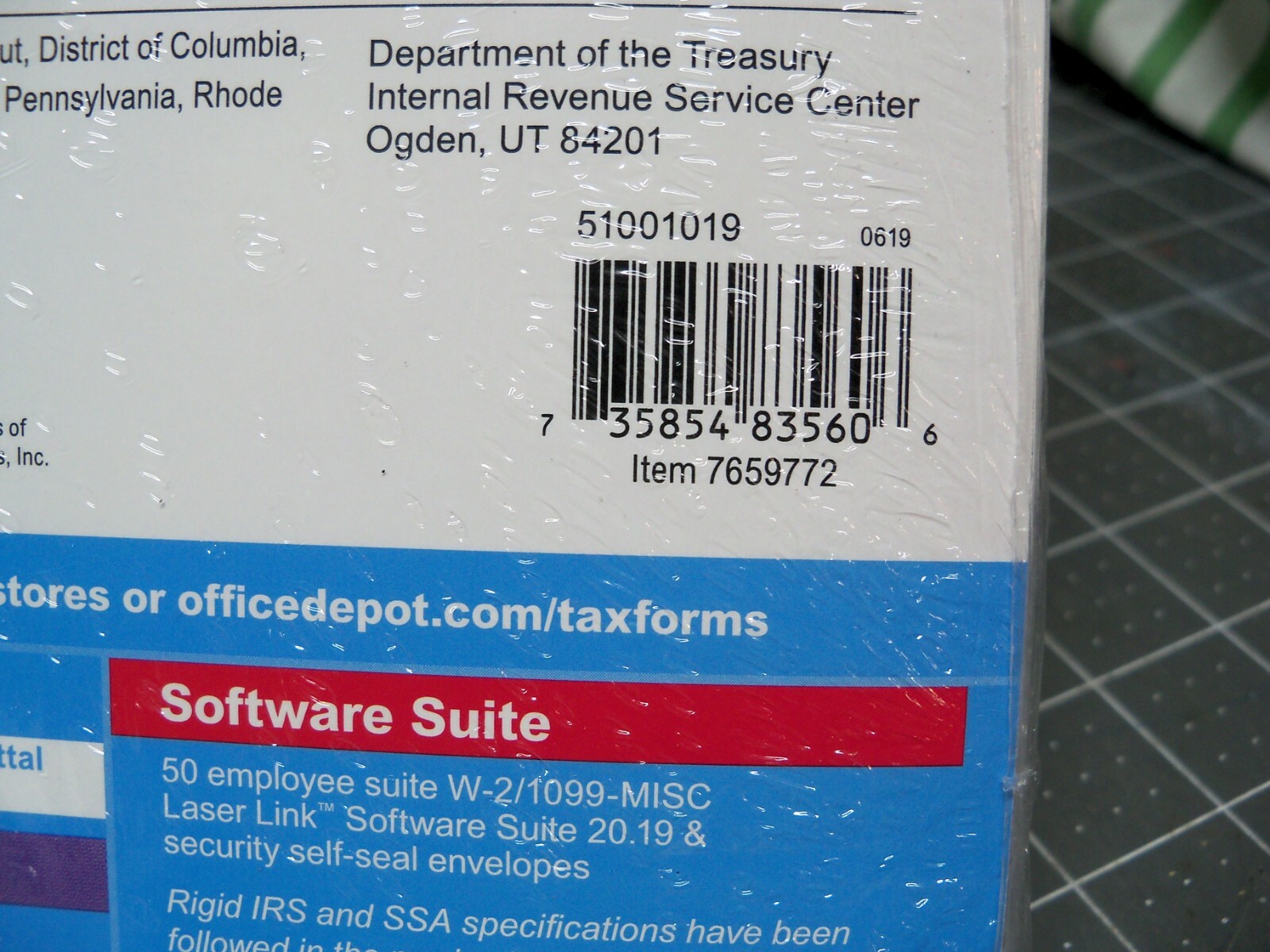 10 pack 2019 Tax Form 1096 Annual Transmittals ONLY (for 1099-MISC to IRS)