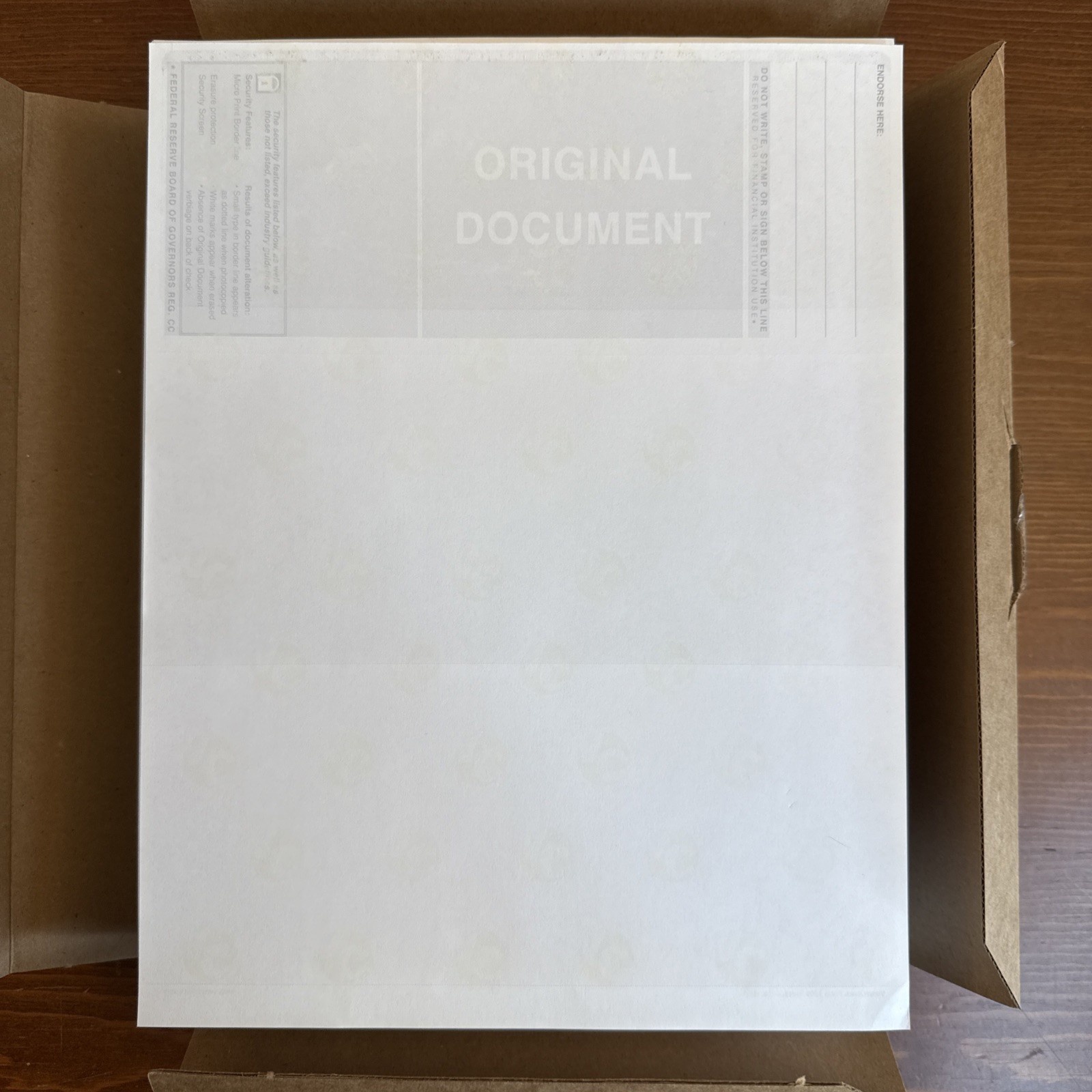 VersaCheck Check Refills Business Voucher Checks Form #1000 Prestige 500 Sheets