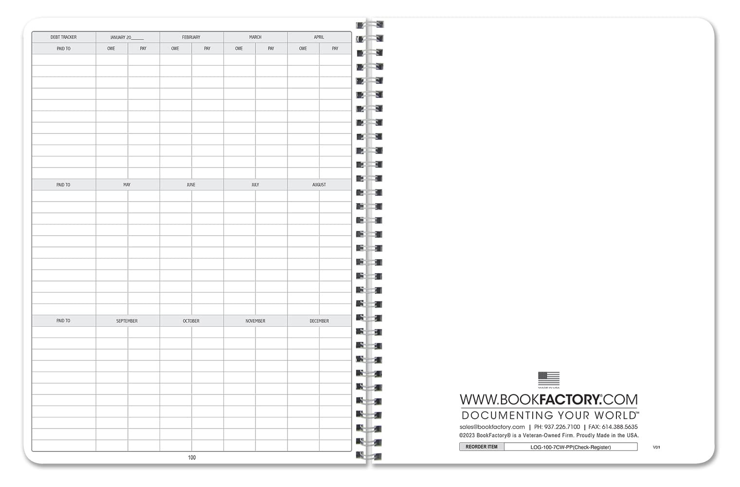 Check Register Book/Transaction Records Log Book/for Personal or Professional…
