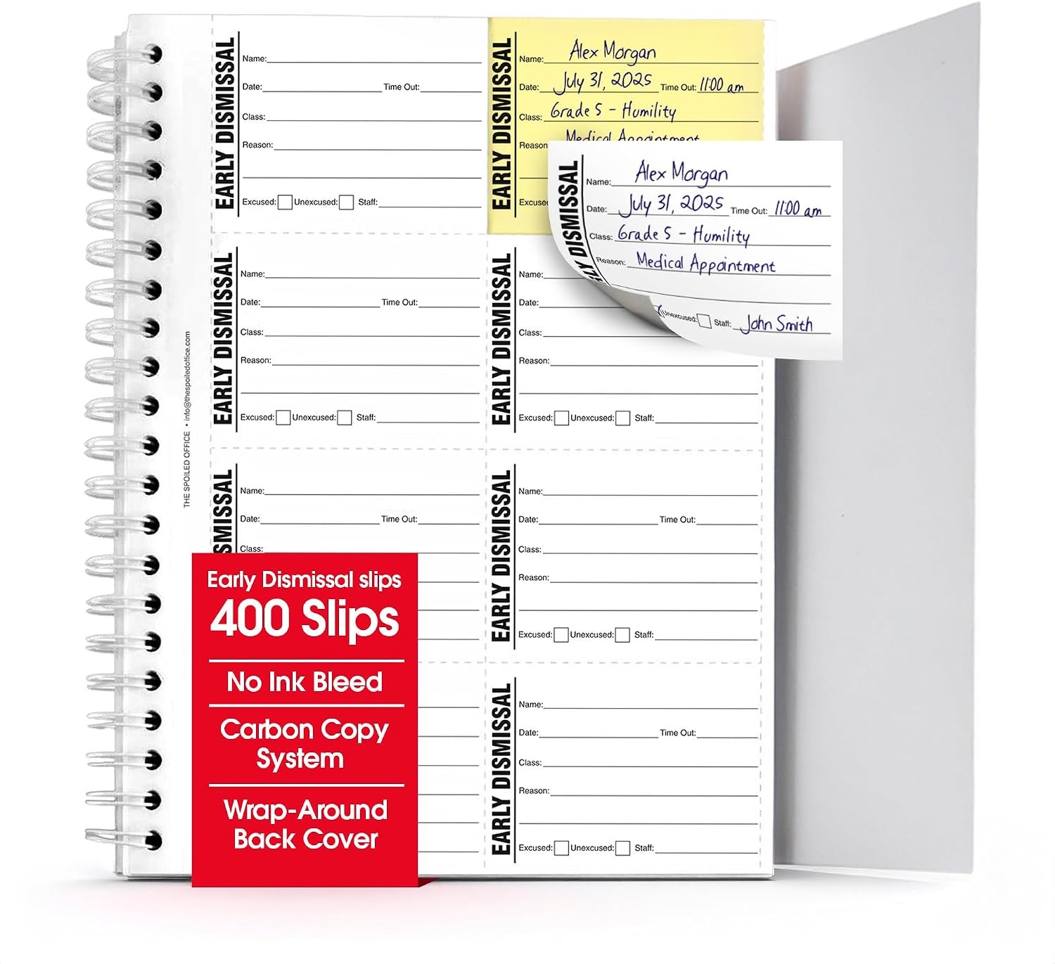 10 Pack Driver’s Daily Log Book Truck Drivers 7 & 8 Day Recap 2-Ply Carbonless