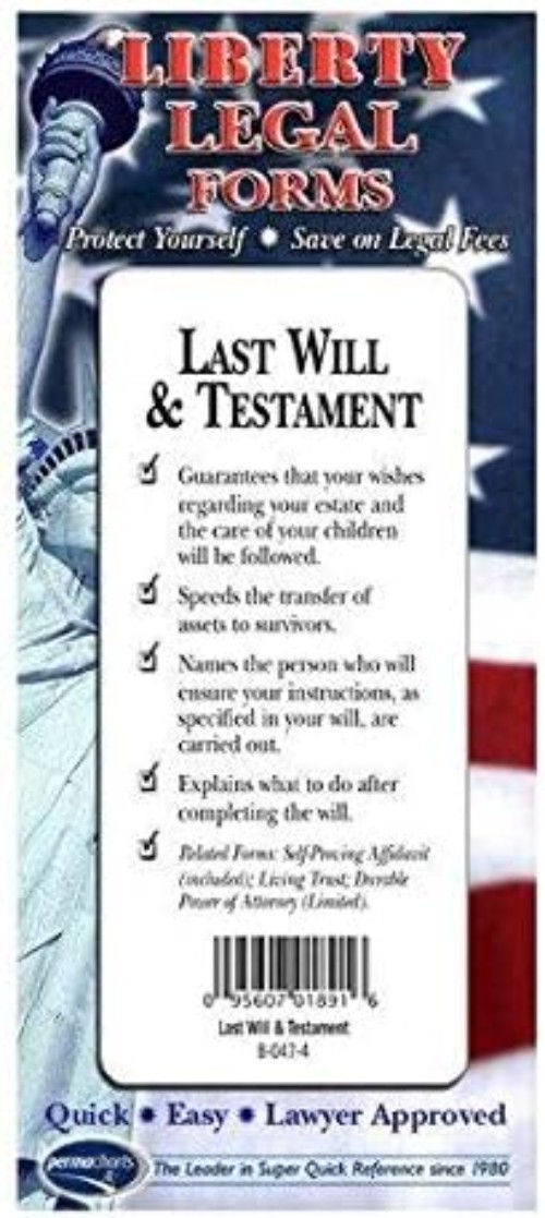 Essential Last Will & Testament Forms Kit with Instructions – Secure Your Legacy