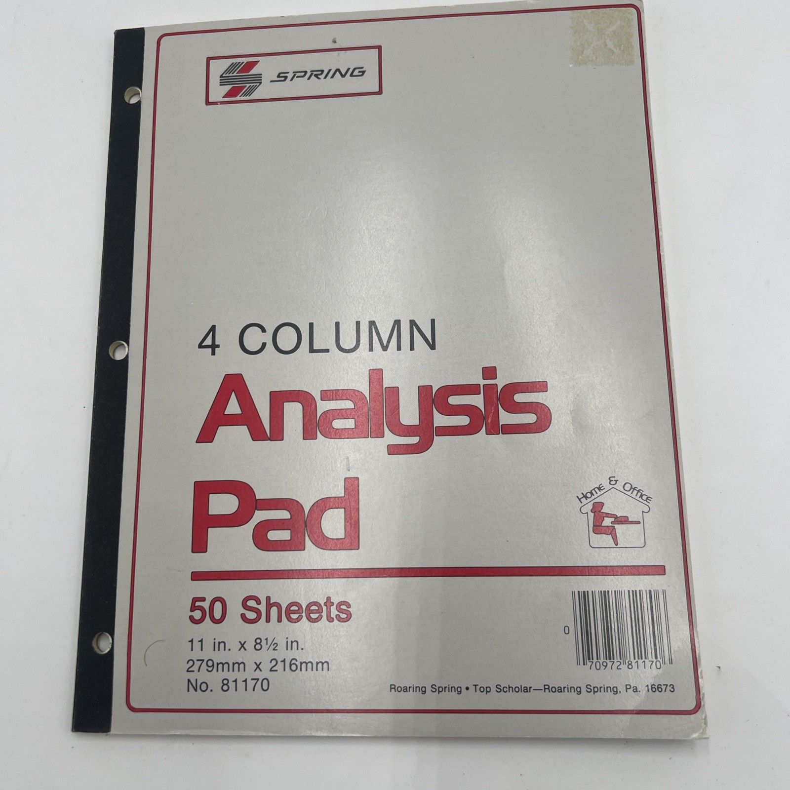 roaring springs 6 column analysis pad vintage 31 Sheets Accounting 81170 8.5×11