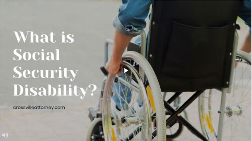 A photo of a person with disability sitting on a wheelchair and a written text of " What is Social Security Disability?"