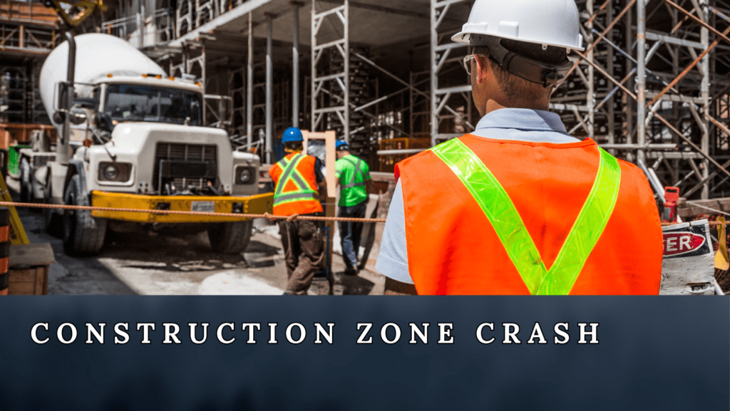 Crash in construction zone